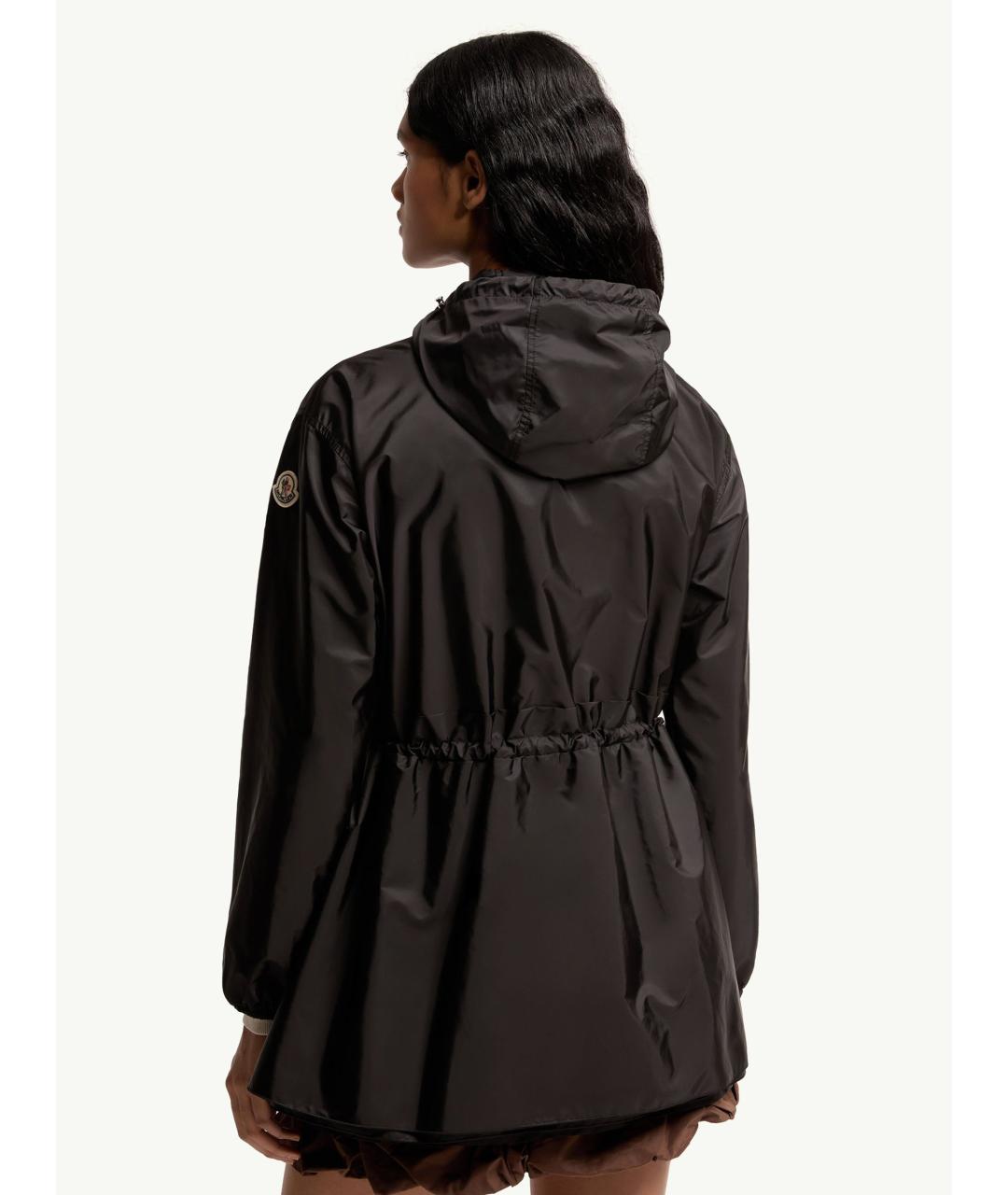 MONCLER Черная полиамидовая куртка, фото 4