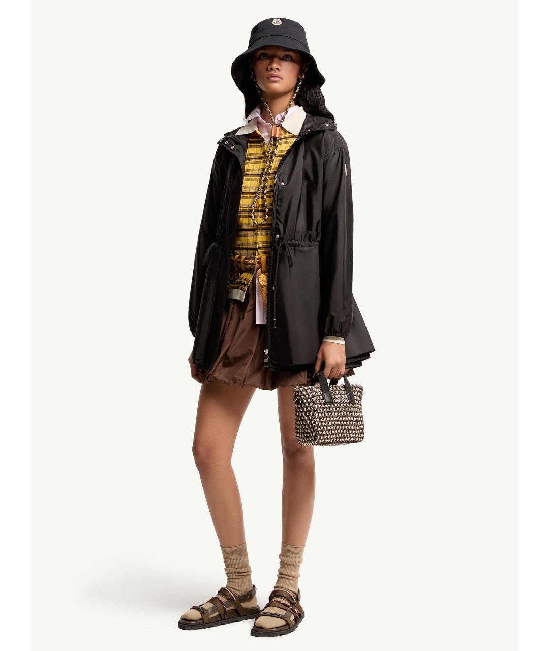 MONCLER Черная полиамидовая куртка, фото 2