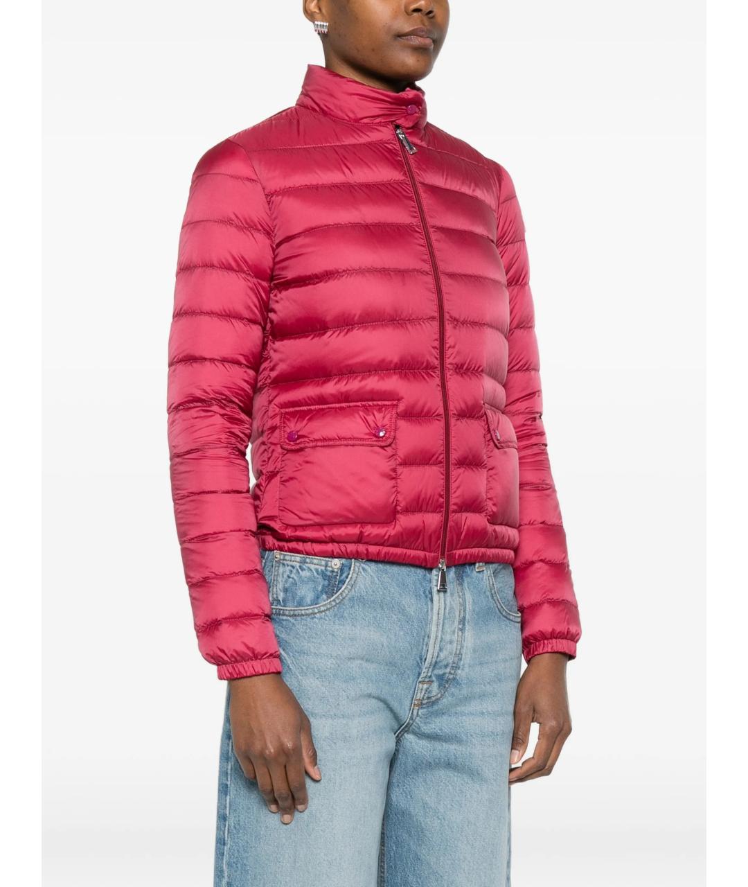 MONCLER Розовая полиамидовая куртка, фото 3