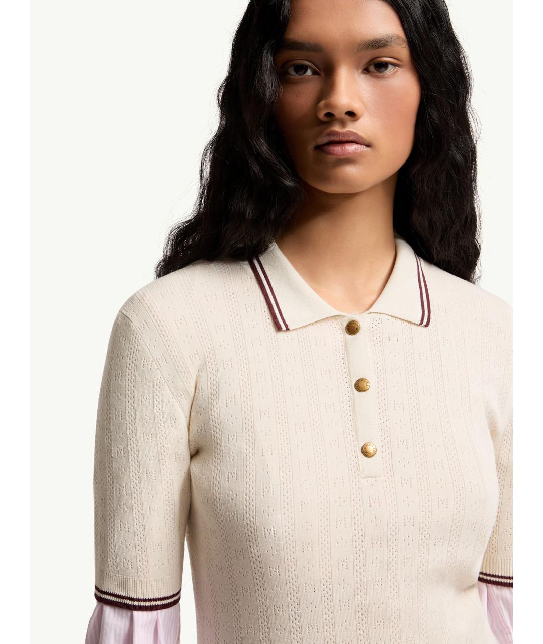 MONCLER Белая хлопковая футболка, фото 5