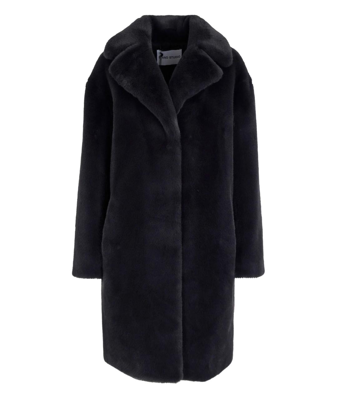 STAND STUDIO Серая полиэстеровая шуба, фото 1