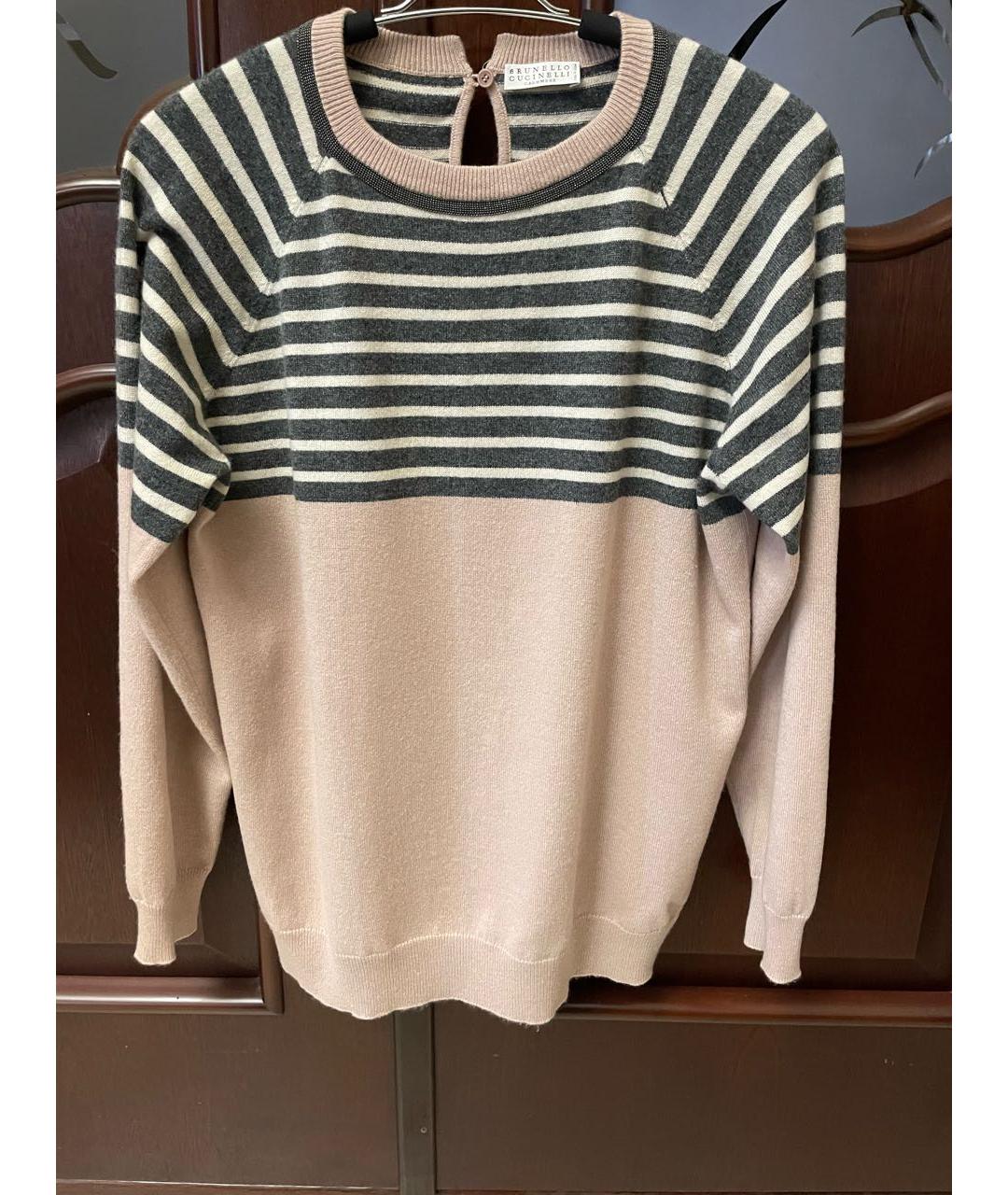 BRUNELLO CUCINELLI Розовый кашемировый джемпер / свитер, фото 5