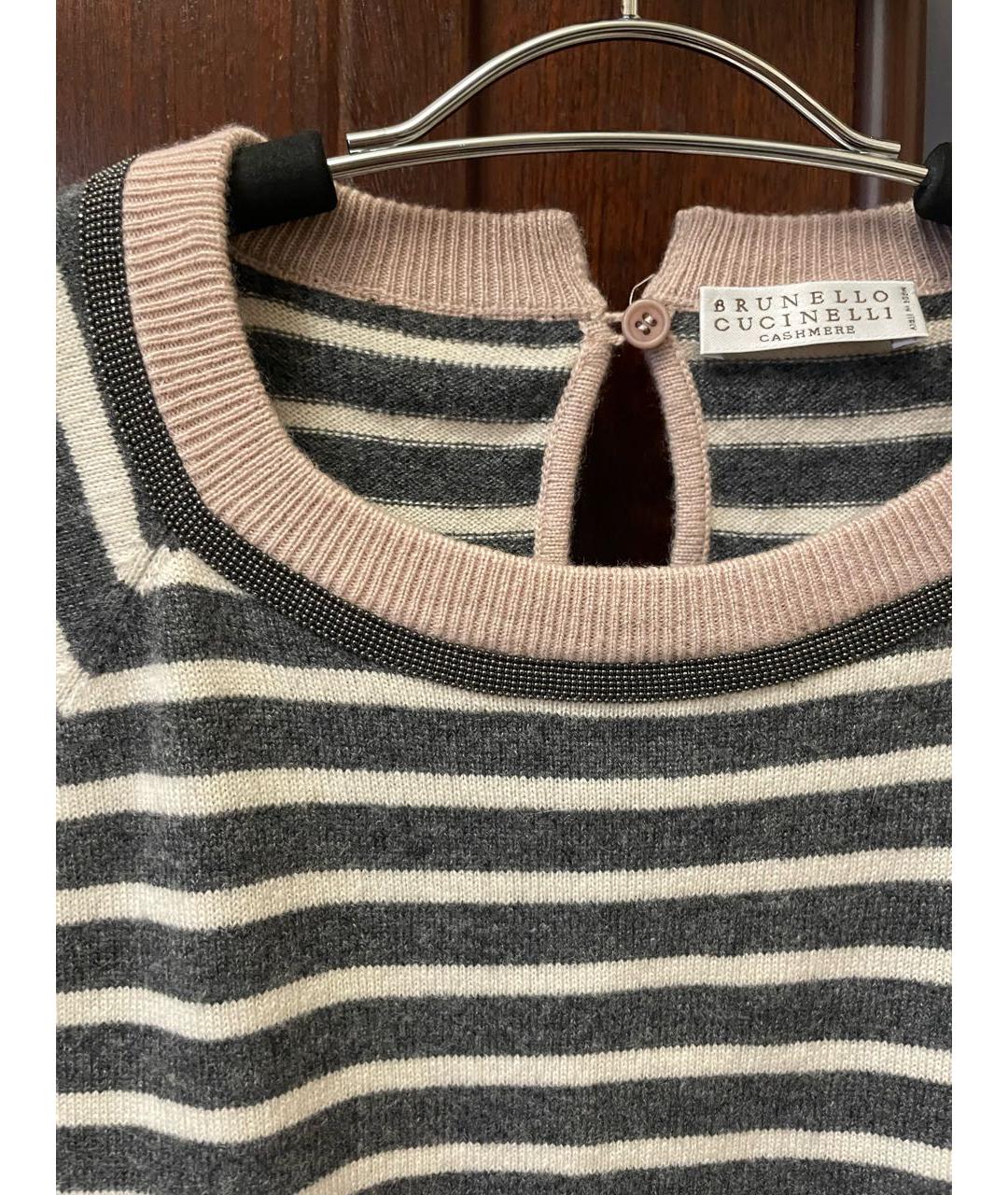 BRUNELLO CUCINELLI Розовый кашемировый джемпер / свитер, фото 3