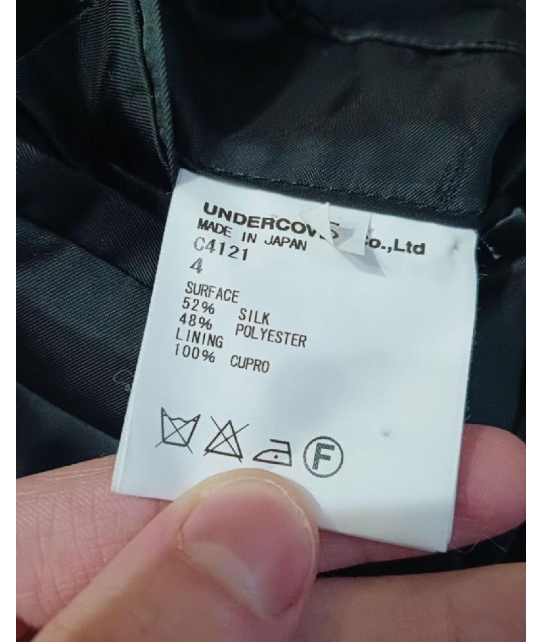 UNDERCOVER Черный шелковый жакет/пиджак, фото 6