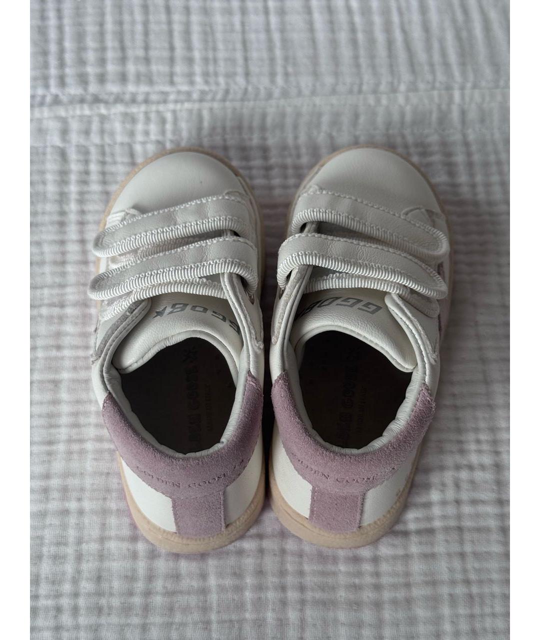 GOLDEN GOOSE DELUXE BRAND Белые кожаные кеды, фото 3