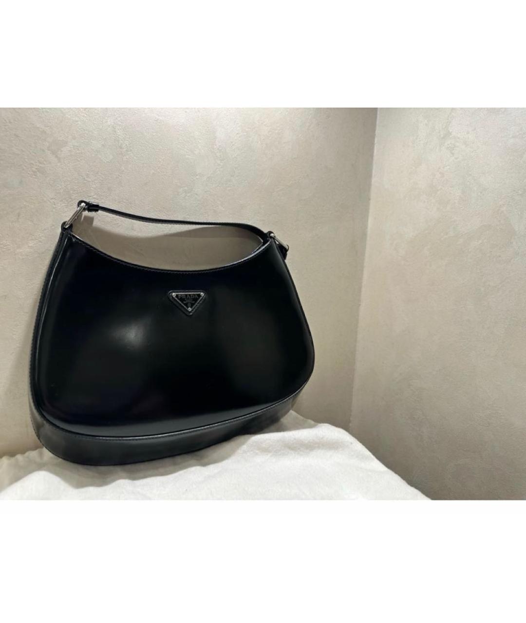 PRADA Черная кожаная сумка через плечо, фото 2