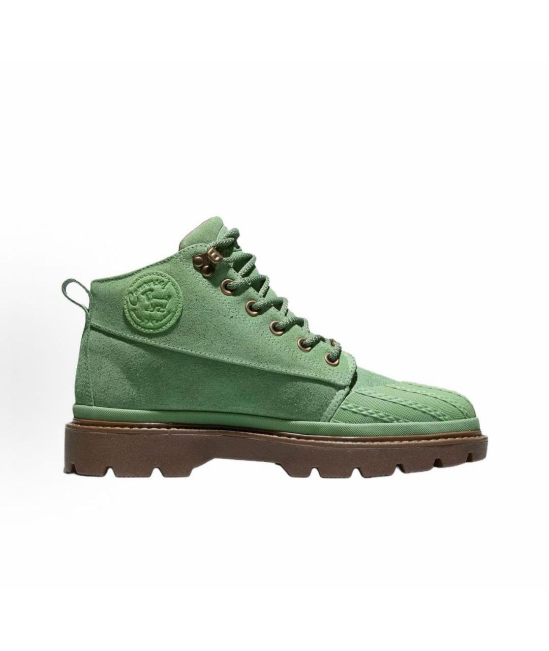 Golf Le Fleur Зеленые нубуковые высокие ботинки, фото 9