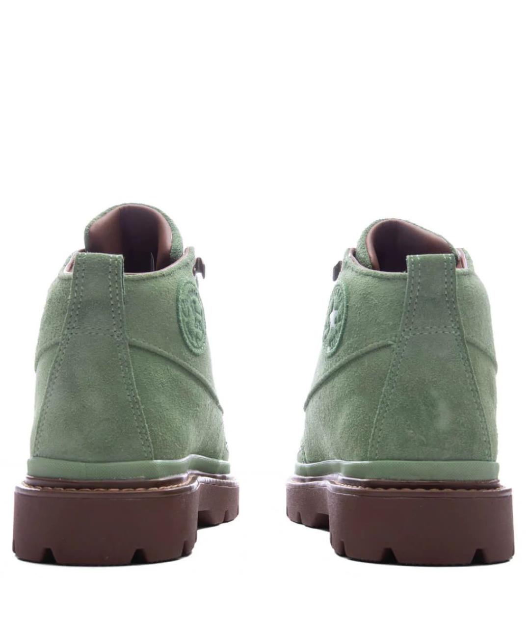 Golf Le Fleur Зеленые нубуковые высокие ботинки, фото 4