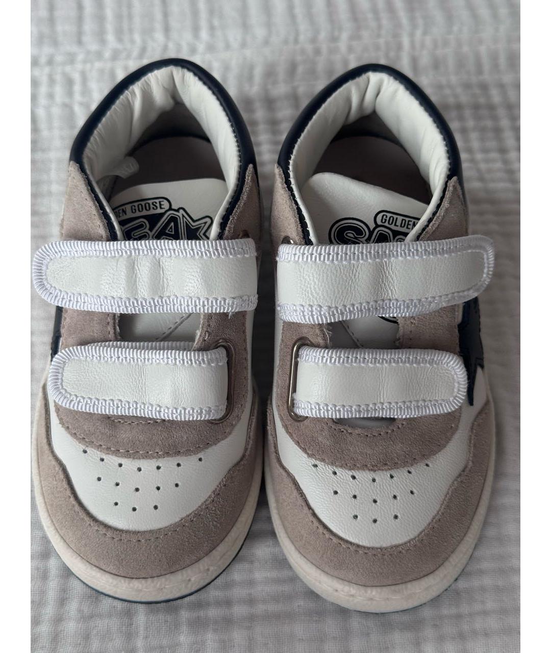 GOLDEN GOOSE DELUXE BRAND Белые замшевые кеды, фото 3