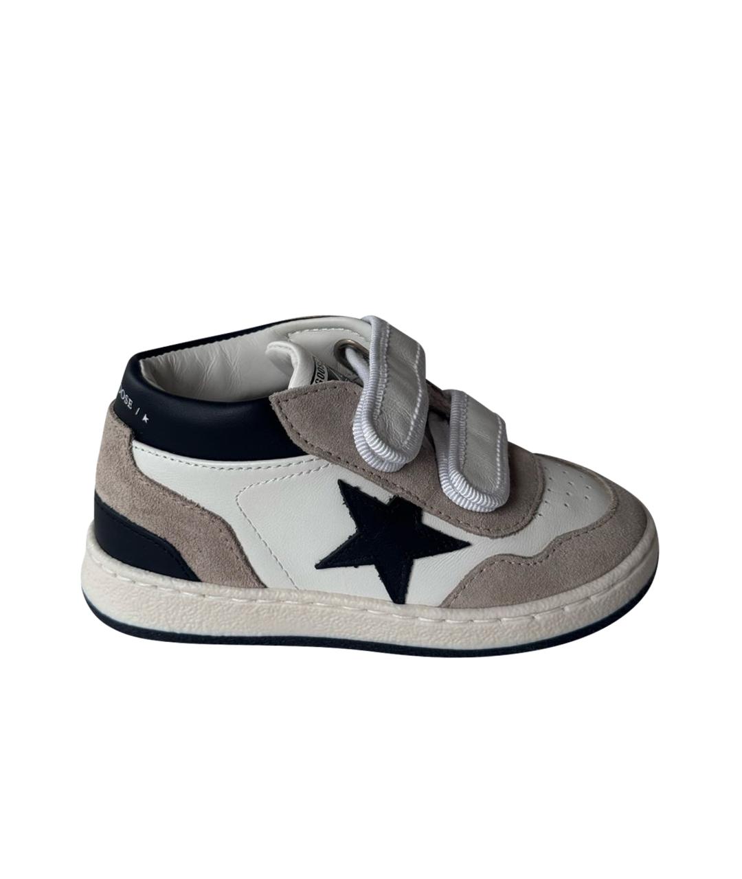 GOLDEN GOOSE DELUXE BRAND Белые замшевые кеды, фото 1