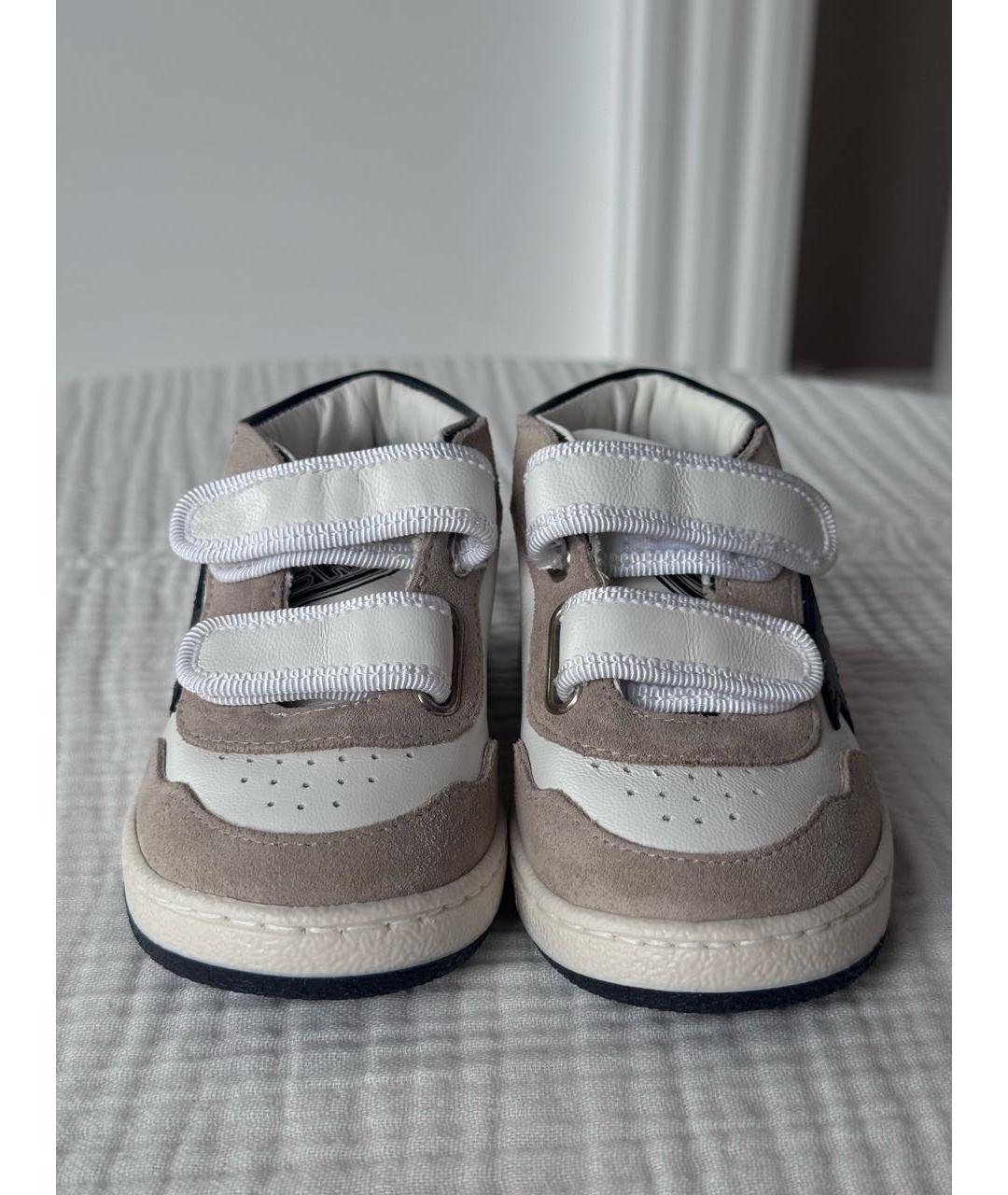 GOLDEN GOOSE DELUXE BRAND Белые замшевые кеды, фото 2