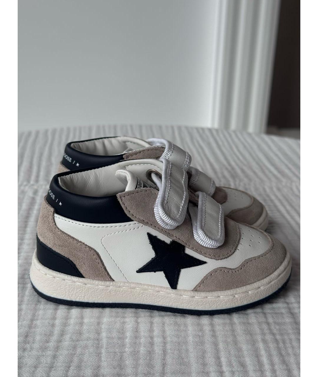 GOLDEN GOOSE DELUXE BRAND Белые замшевые кеды, фото 5