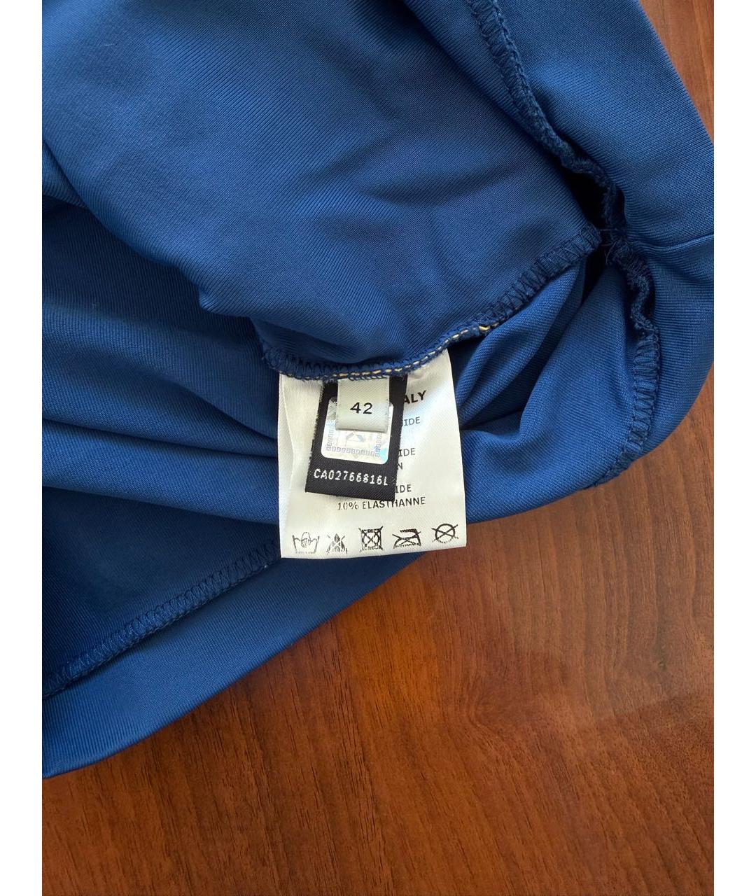 FENDI Темно-синяя полиамидовая спортивная куртка, фото 5