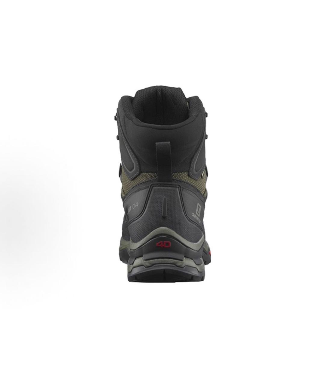 SALOMON Зеленые текстильные высокие ботинки, фото 4