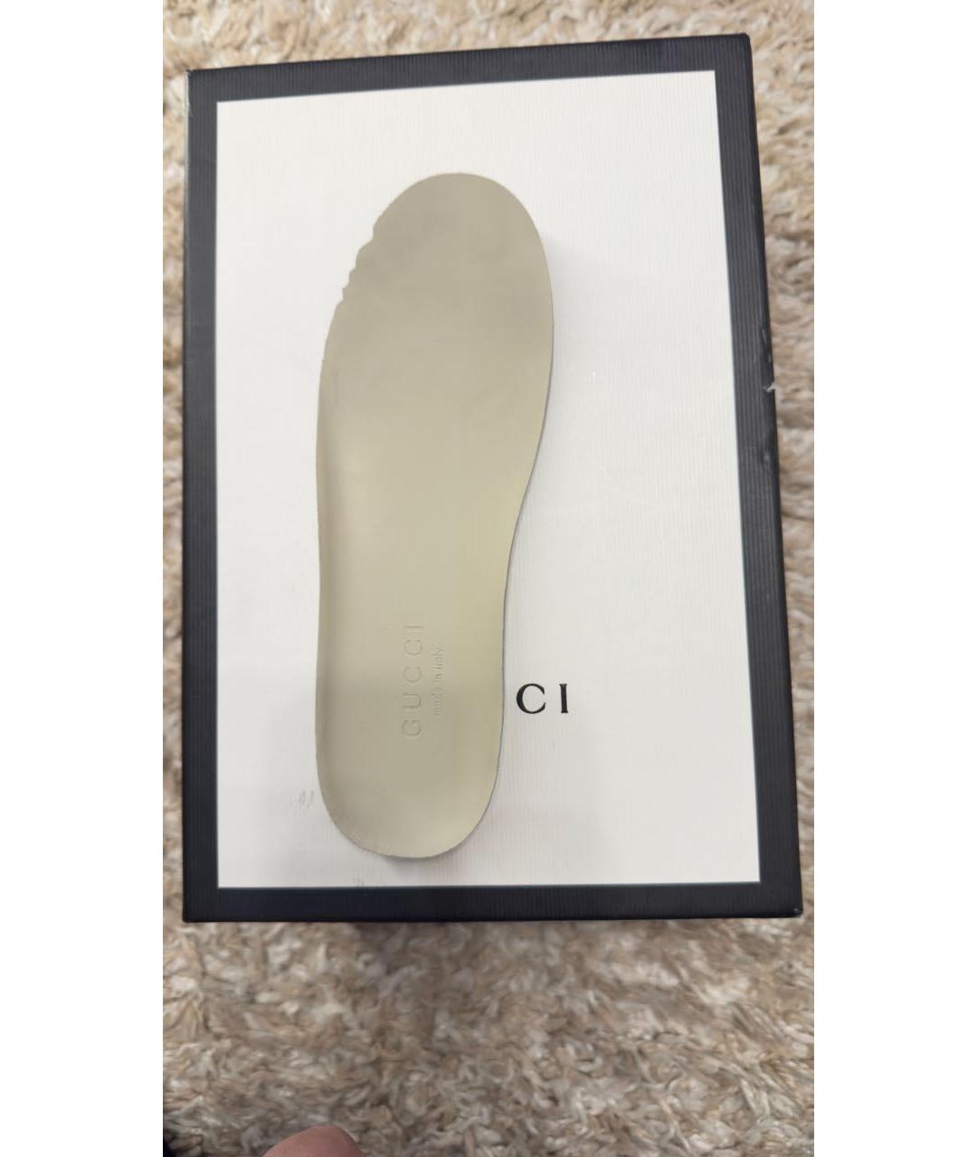 GUCCI Мульти кожаные кеды, фото 7