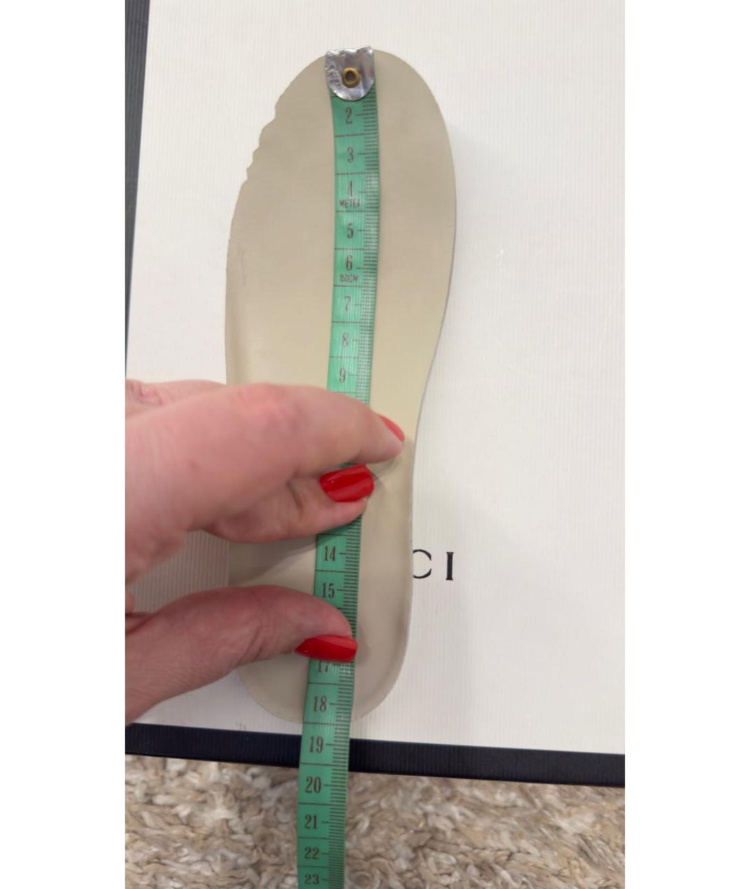 GUCCI Мульти кожаные кеды, фото 5