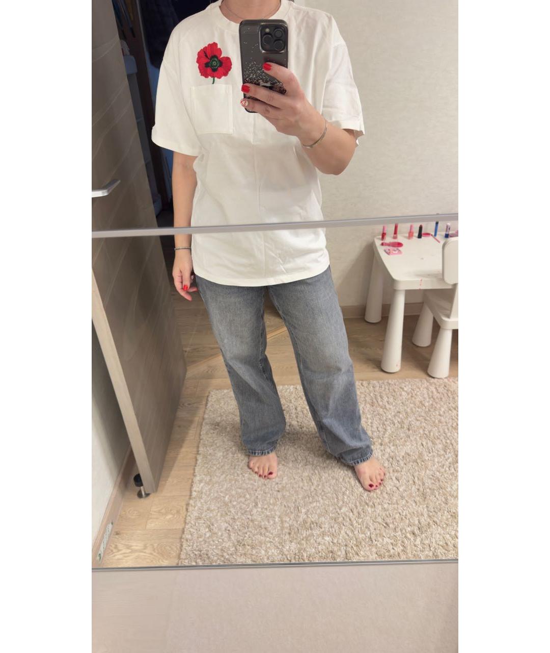 KENZO Белая хлопковая футболка, фото 5