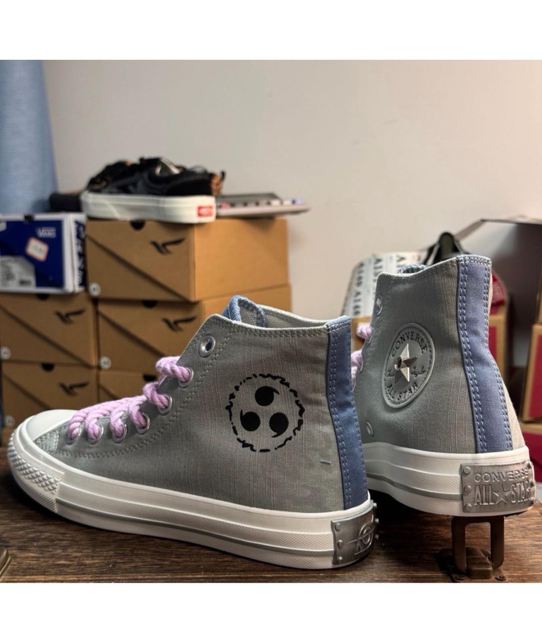 CONVERSE Серые текстильные кеды, фото 7