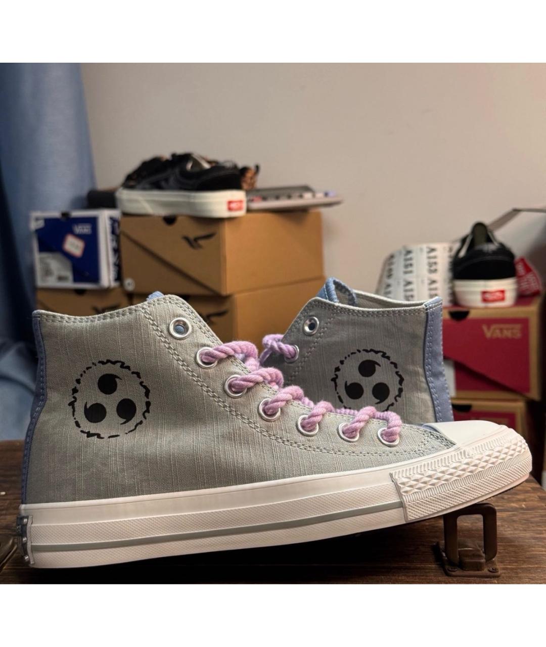 CONVERSE Серые текстильные кеды, фото 6