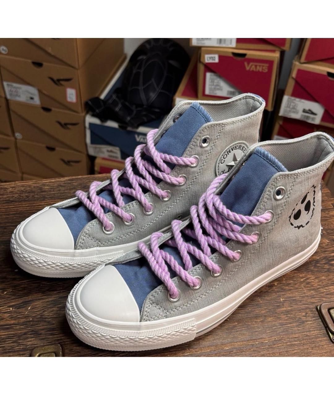 CONVERSE Серые текстильные кеды, фото 3