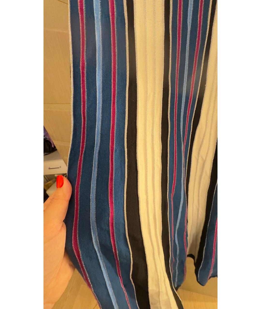 HUGO BOSS Синее хлопковое повседневное платье, фото 6