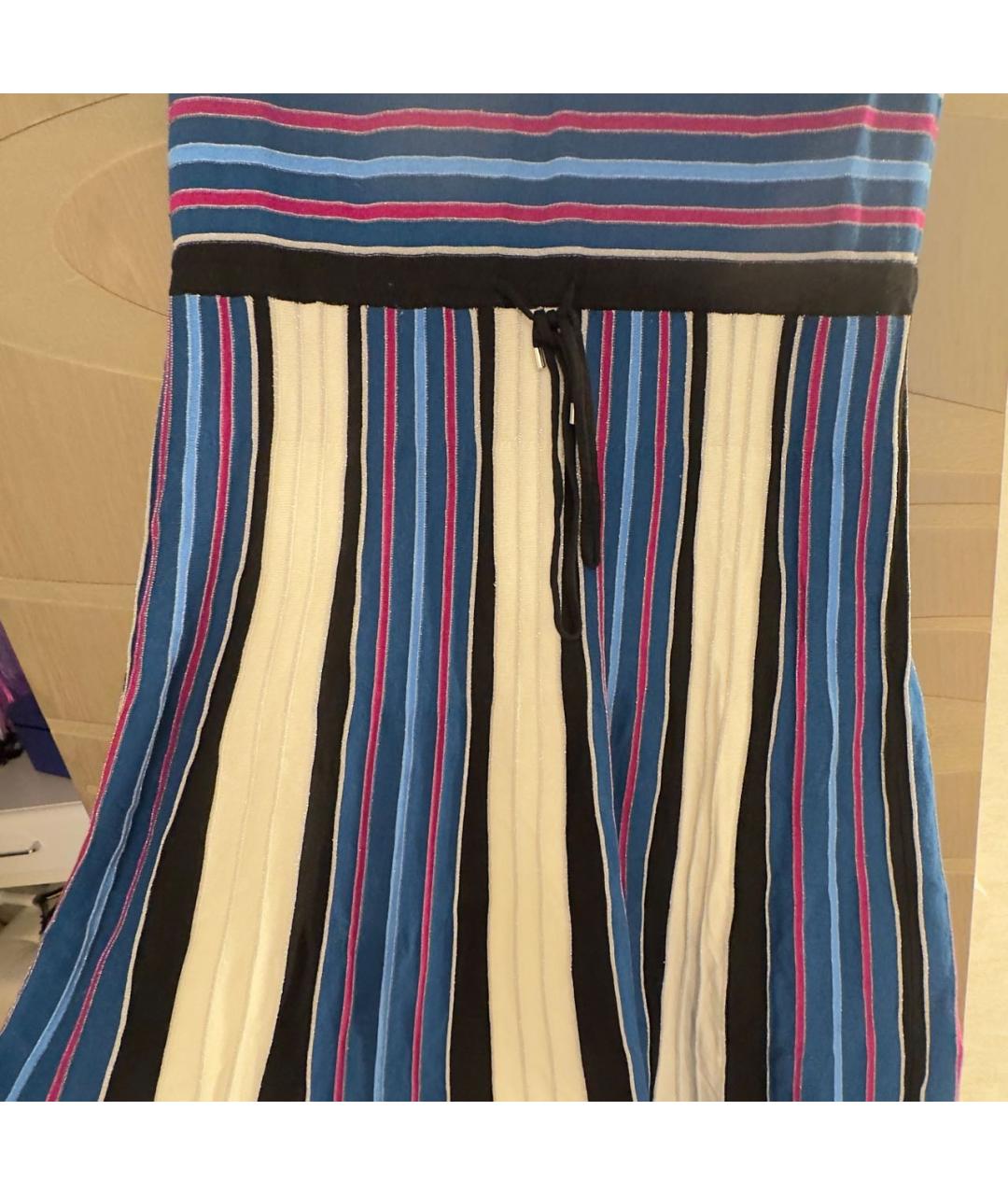 HUGO BOSS Синее хлопковое повседневное платье, фото 3