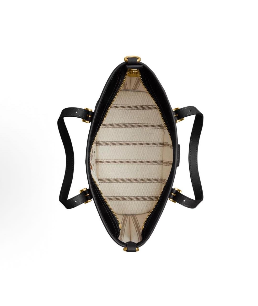 COACH Черная сумка тоут, фото 4