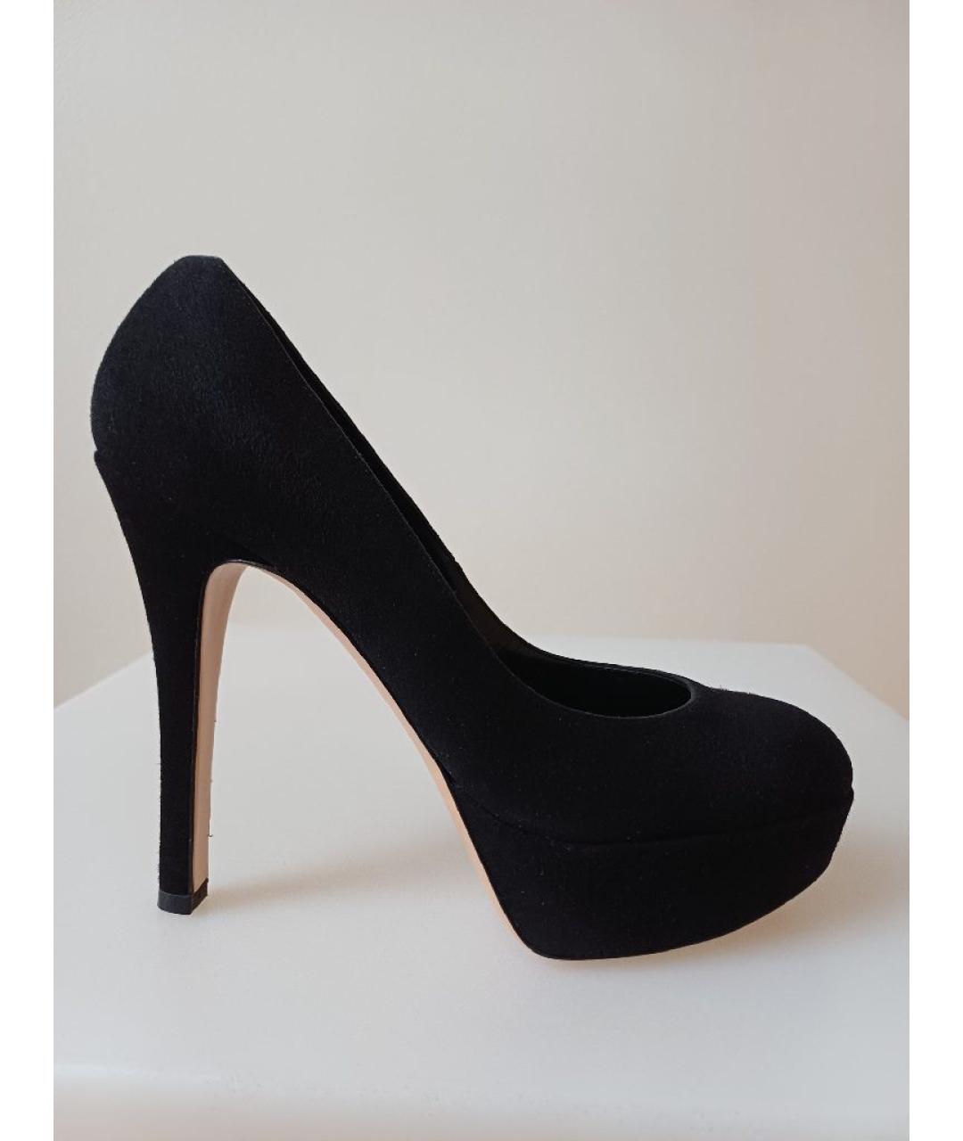 GIANVITO ROSSI Черные замшевые туфли, фото 10