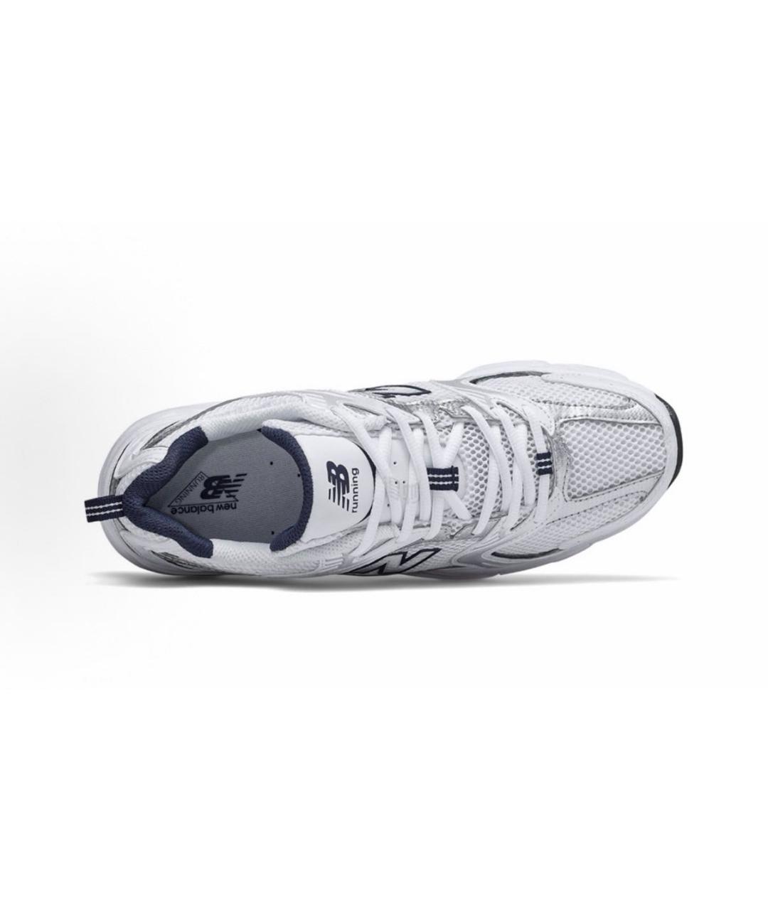 NEW BALANCE Белые текстильные кроссовки, фото 2