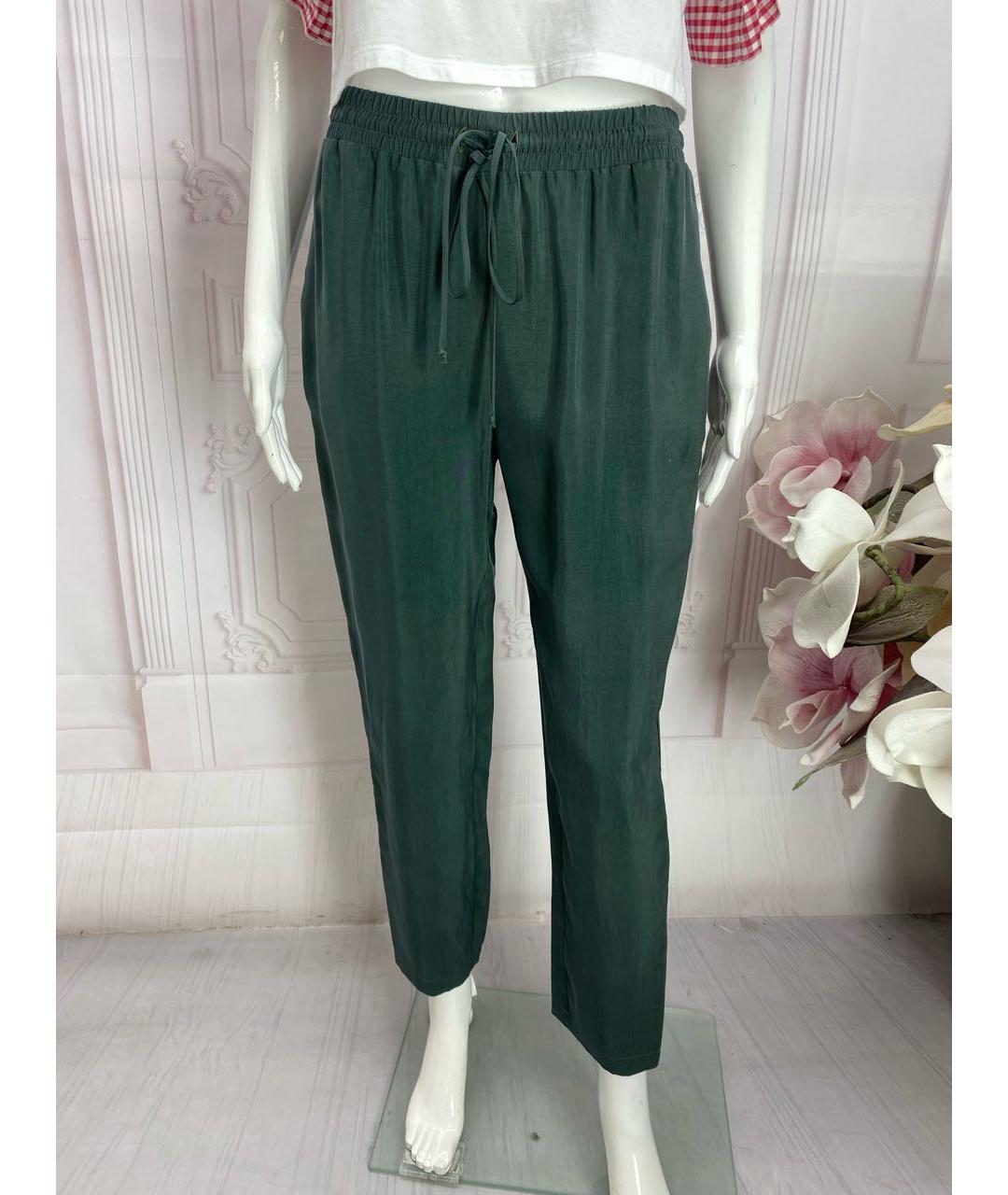 JO NO FUI Зеленые прямые брюки, фото 7