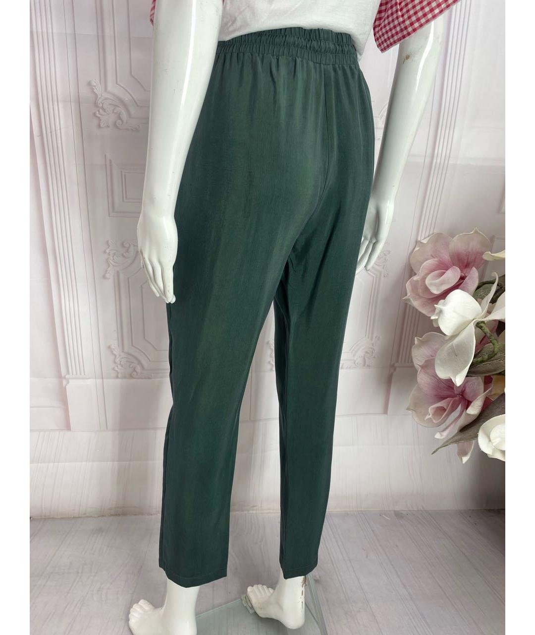 JO NO FUI Зеленые прямые брюки, фото 5