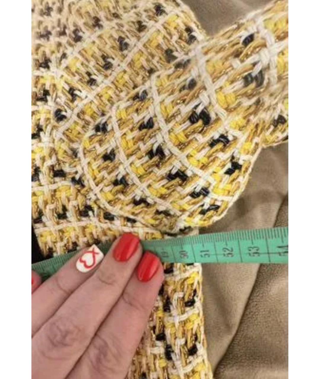 MAJE Желтый хлопковый кардиган, фото 6