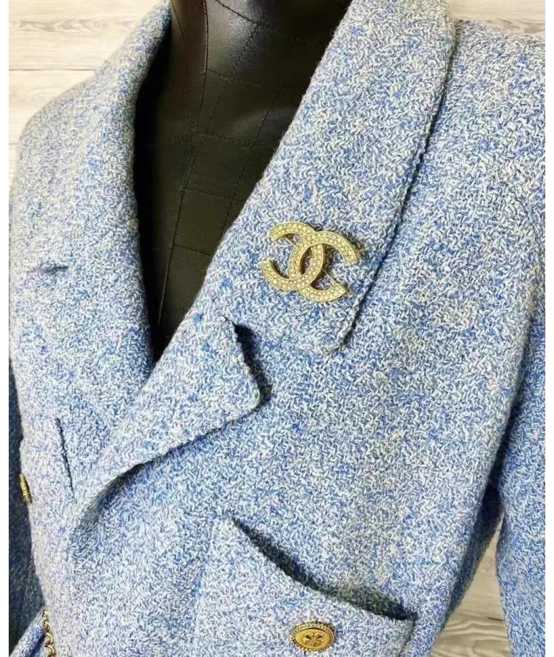 CHANEL Золотая металлическая булавка / брошь, фото 3