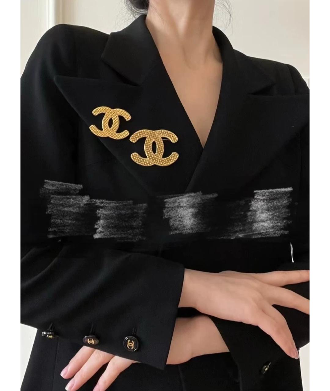 CHANEL Золотая металлическая булавка / брошь, фото 3