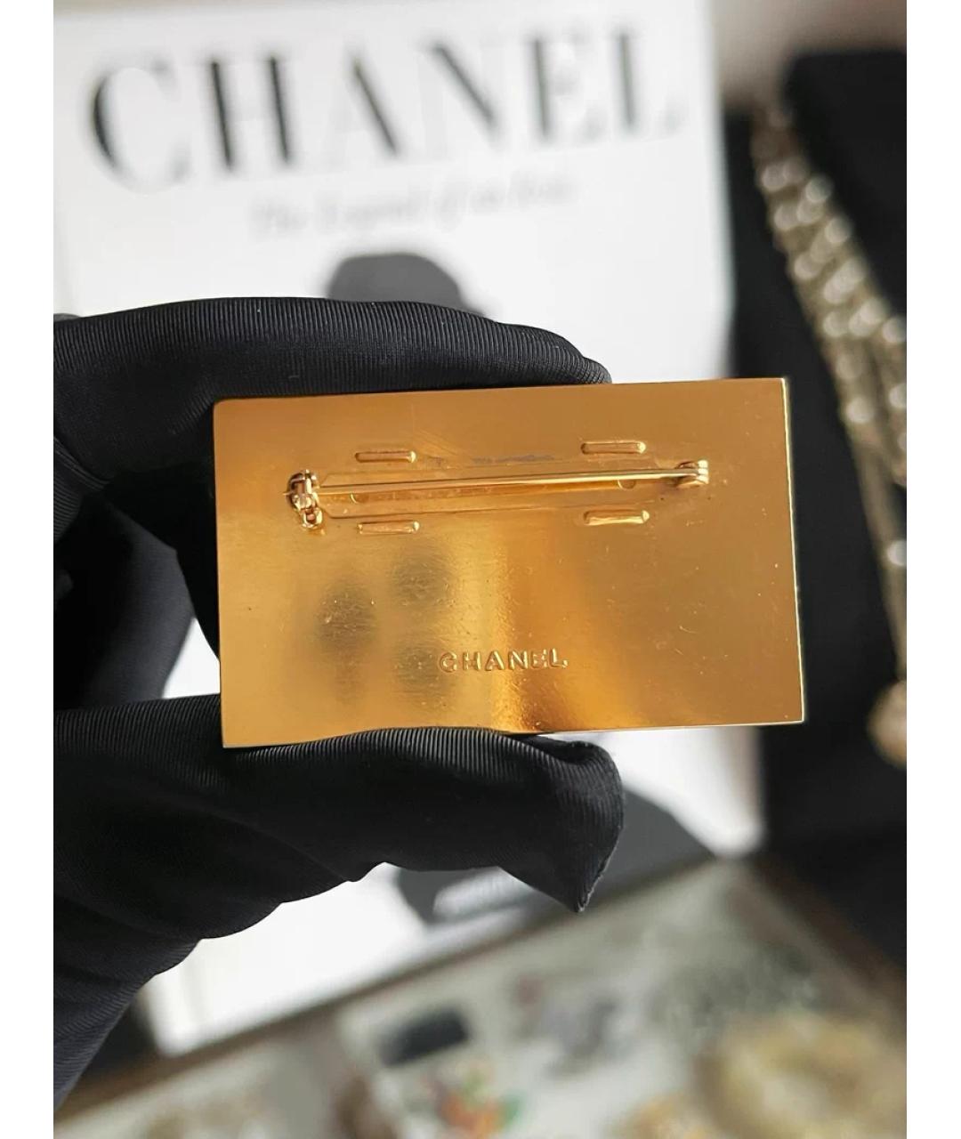 CHANEL Золотая металлическая булавка / брошь, фото 2