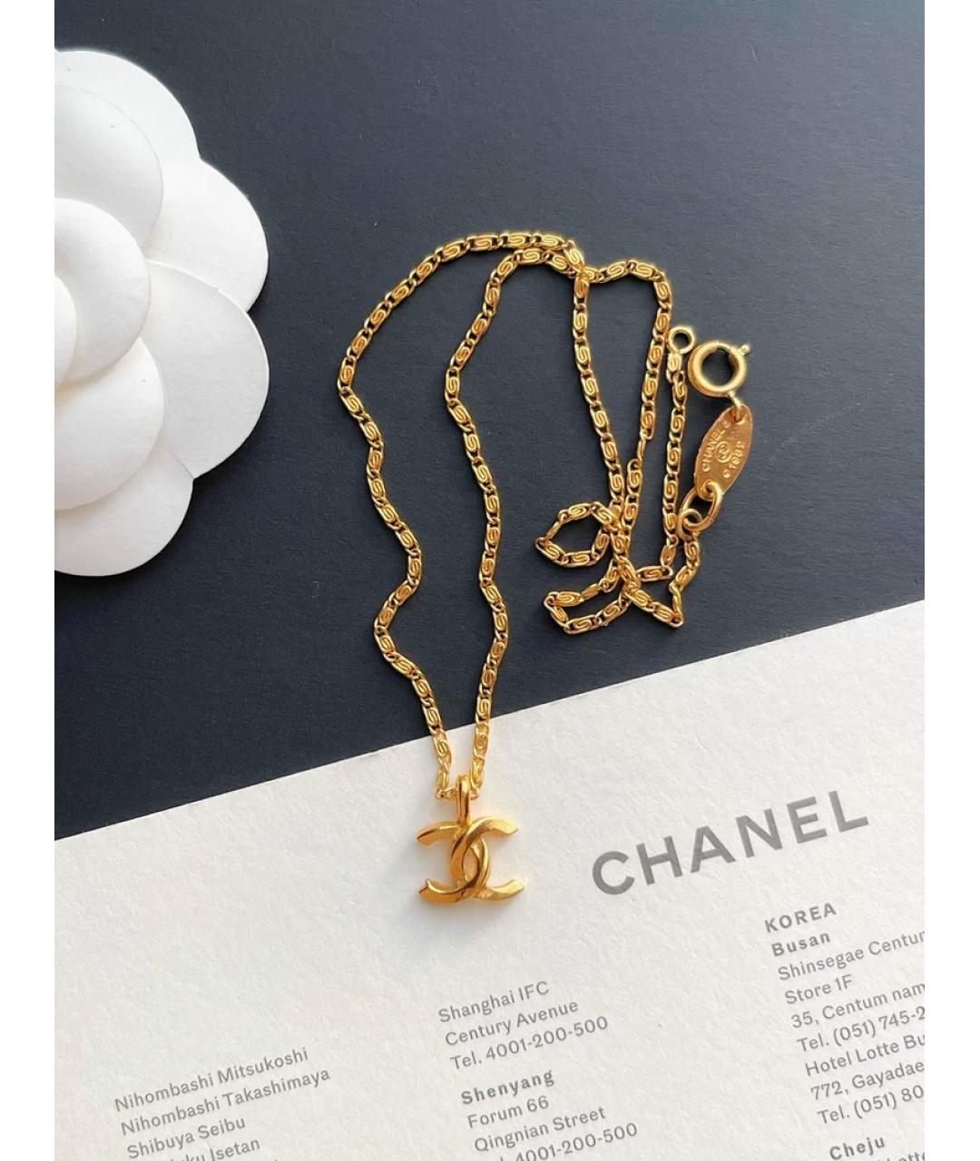 CHANEL Золотая подвеска из желтого золота, фото 4