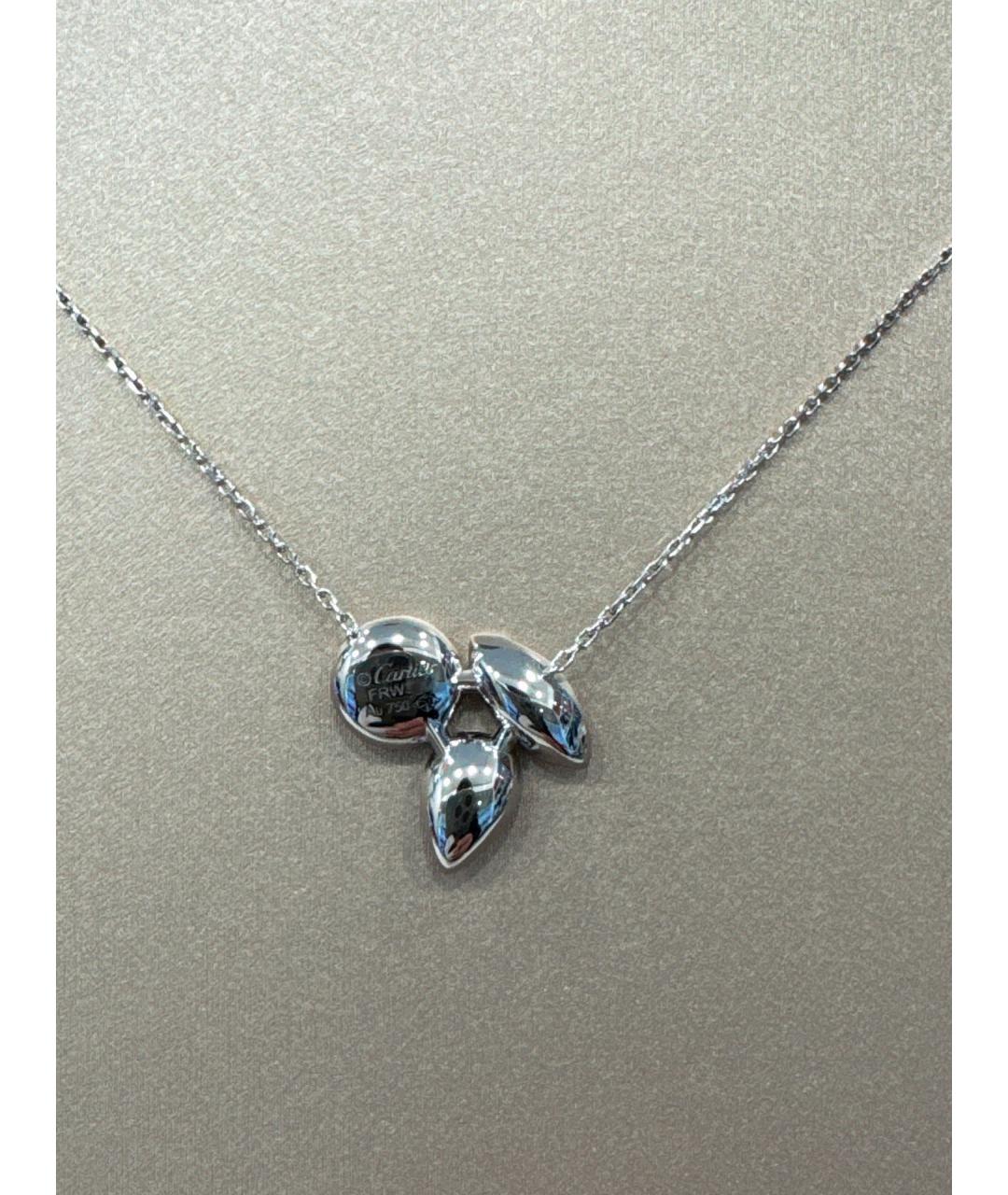 CARTIER Серебряное колье из белого золота, фото 3