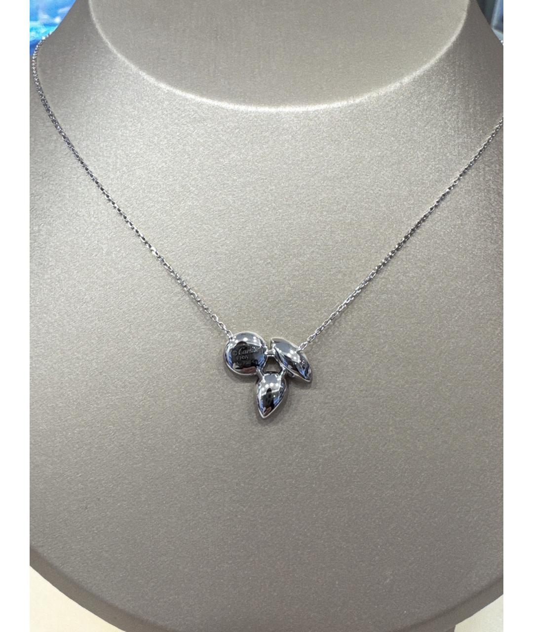 CARTIER Серебряное колье из белого золота, фото 4