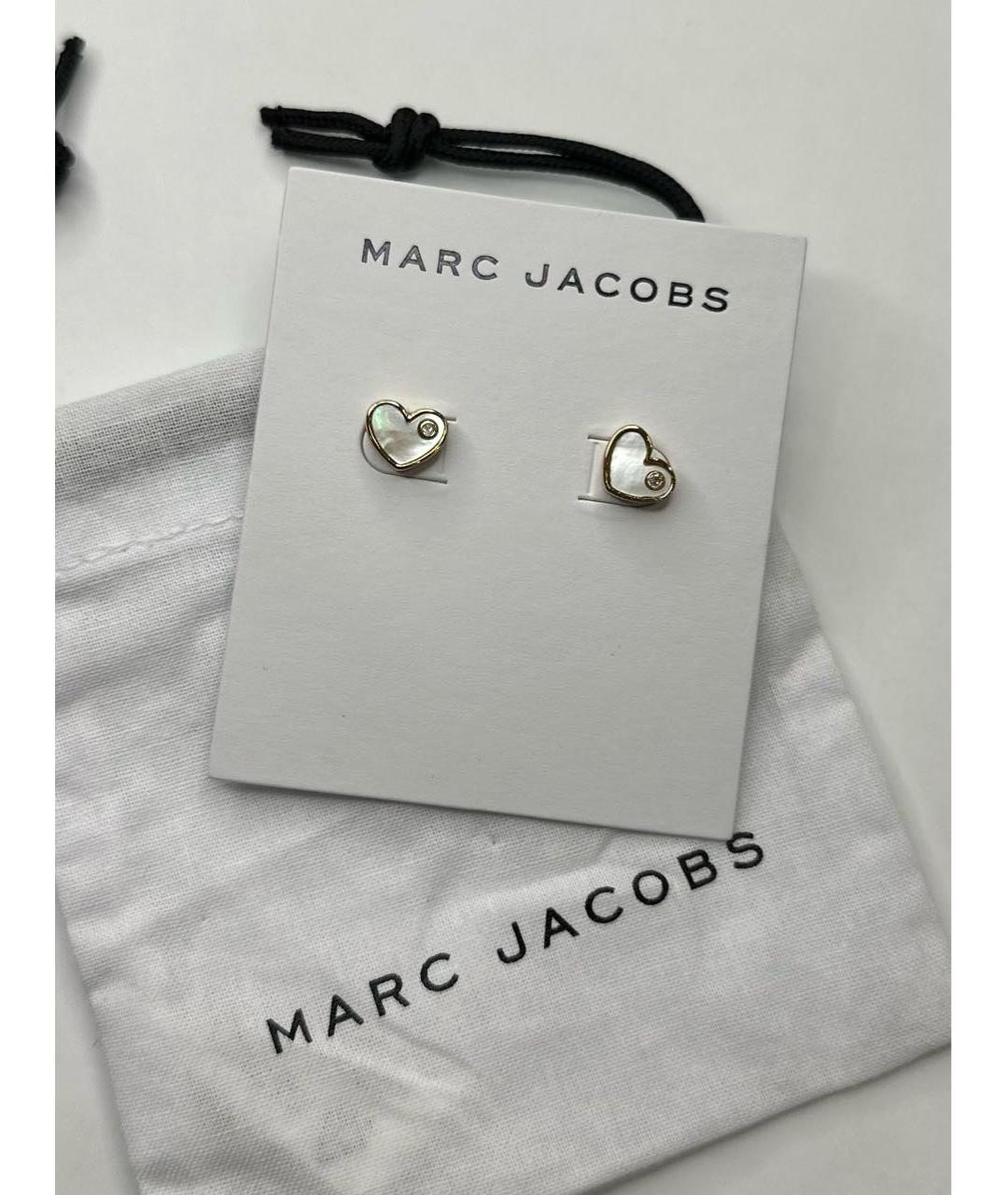 MARC JACOBS Золотые металлические серьги, фото 2