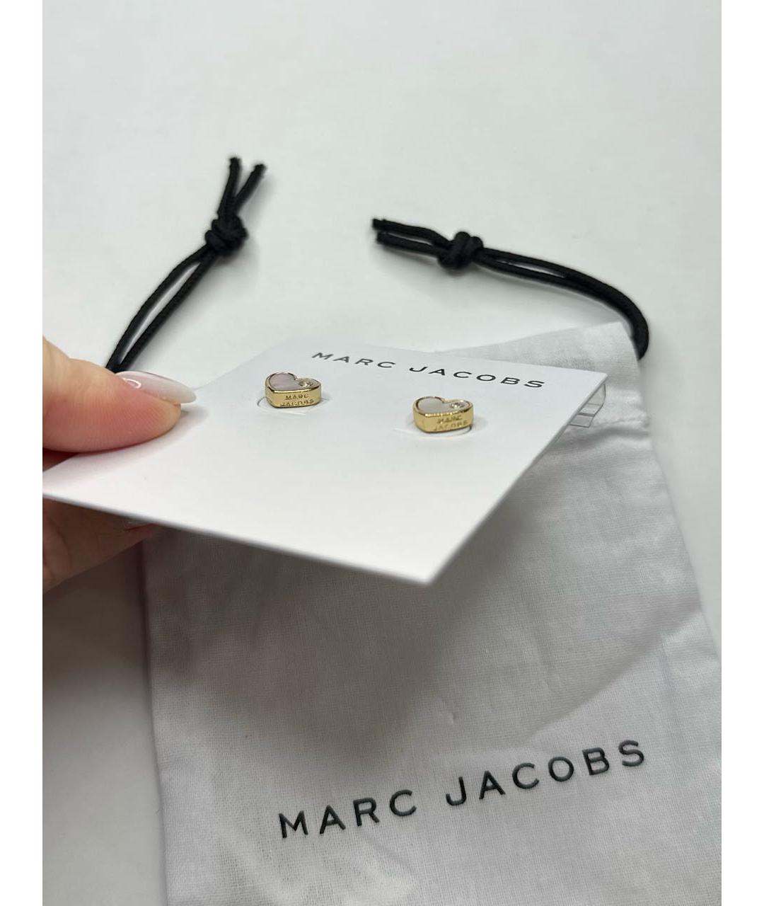MARC JACOBS Золотые металлические серьги, фото 4