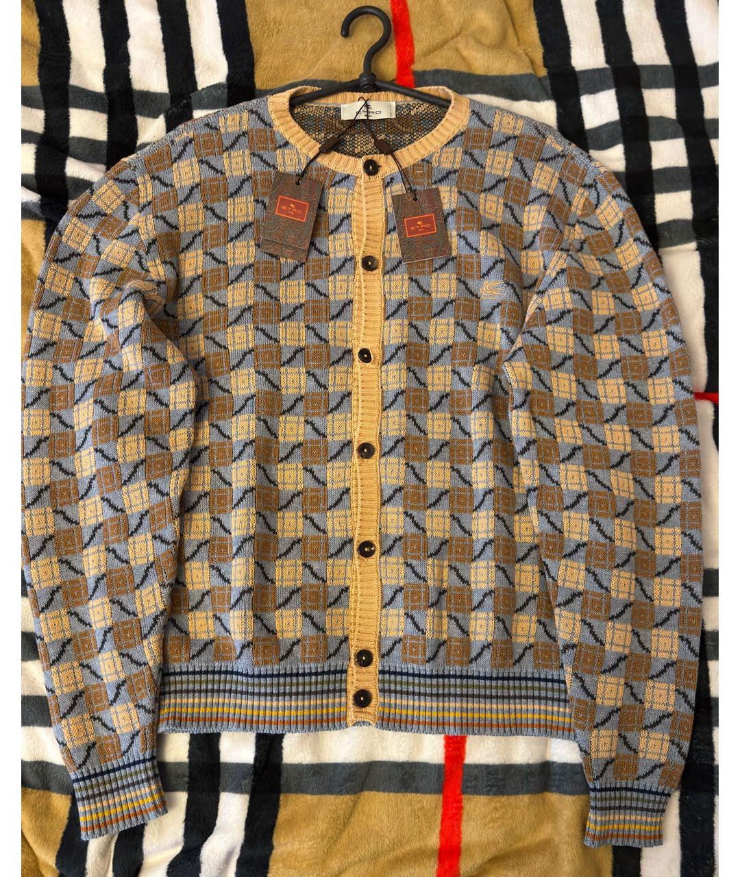 ETRO Коричневый хлопковый кардиган, фото 6