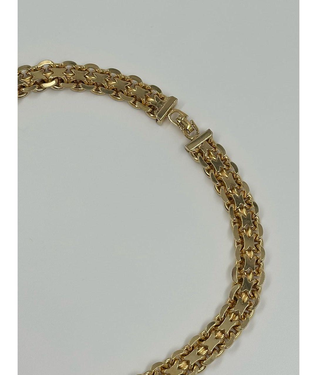 CHRISTIAN DIOR Золотое позолоченное колье, фото 4