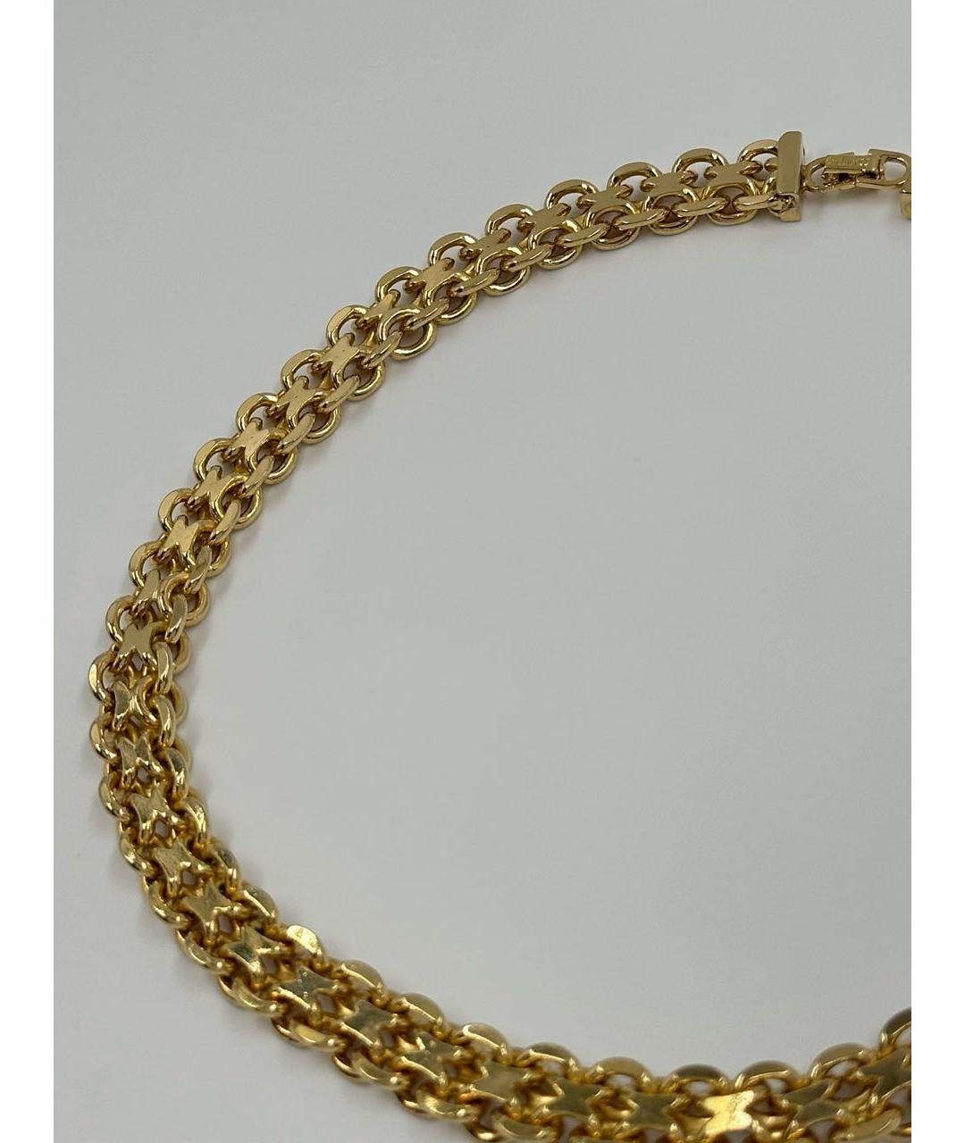 CHRISTIAN DIOR Золотое позолоченное колье, фото 6