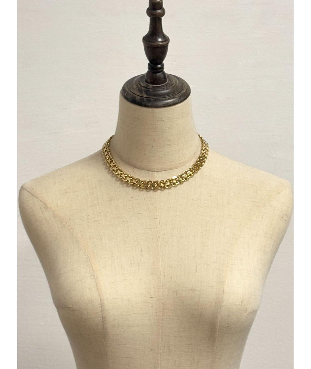 CHRISTIAN DIOR Золотое позолоченное колье, фото 8