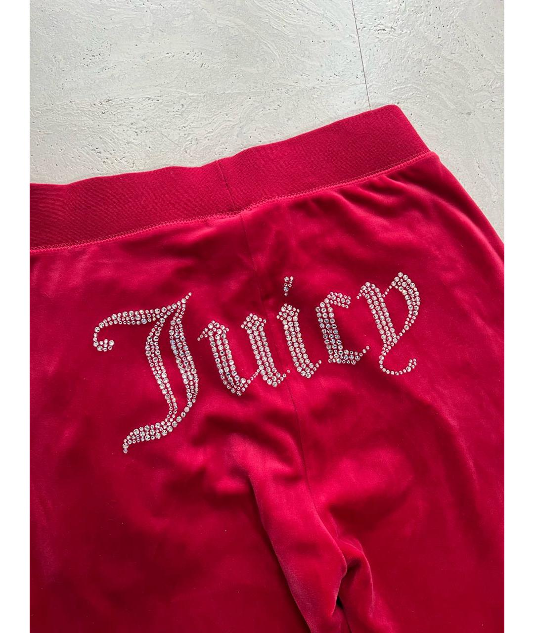 JUICY COUTURE Красный велюровый спортивные костюмы, фото 8