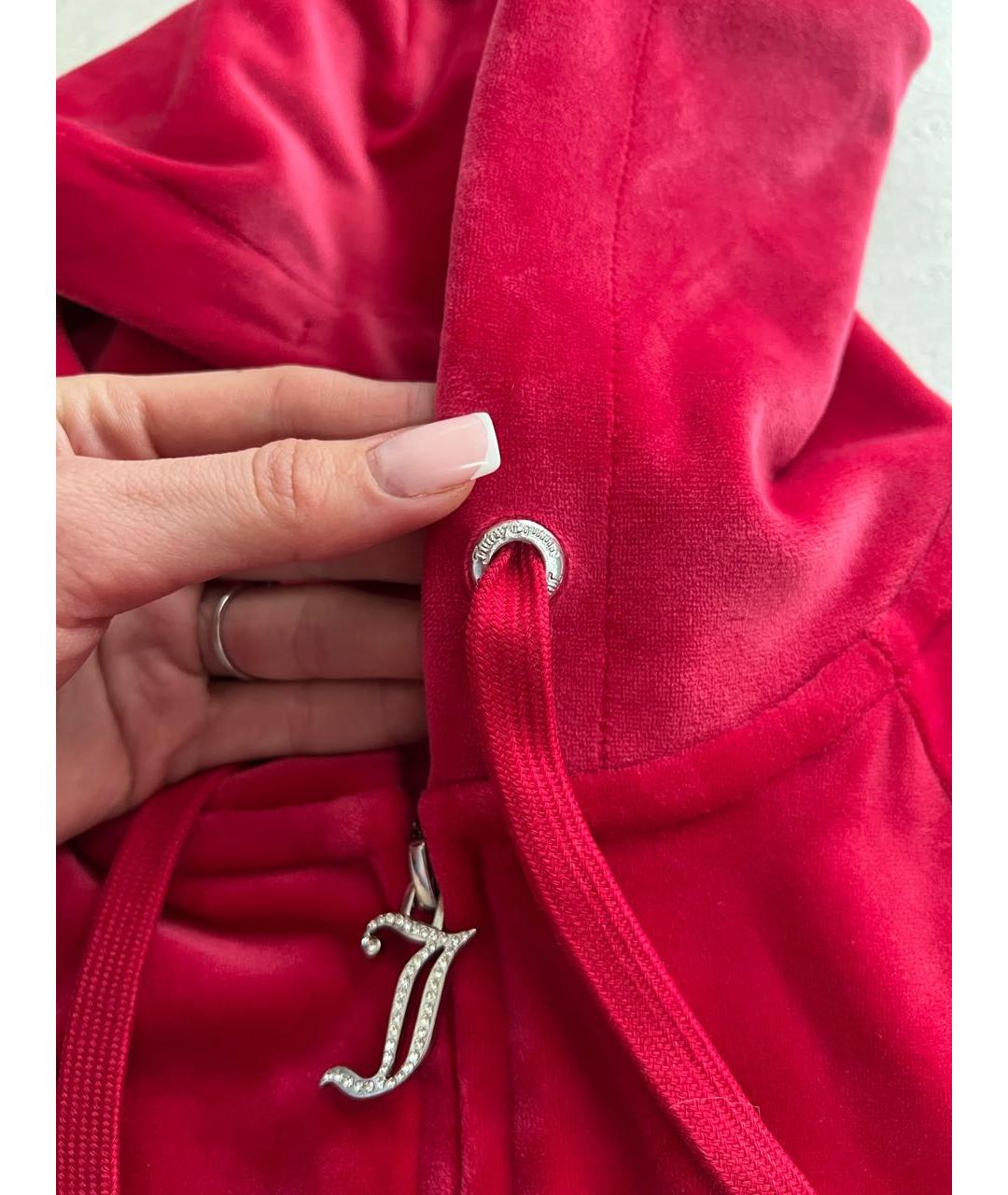 JUICY COUTURE Красный велюровый спортивные костюмы, фото 6