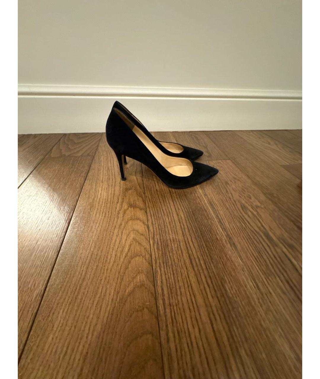 GIANVITO ROSSI Черные замшевые туфли, фото 6