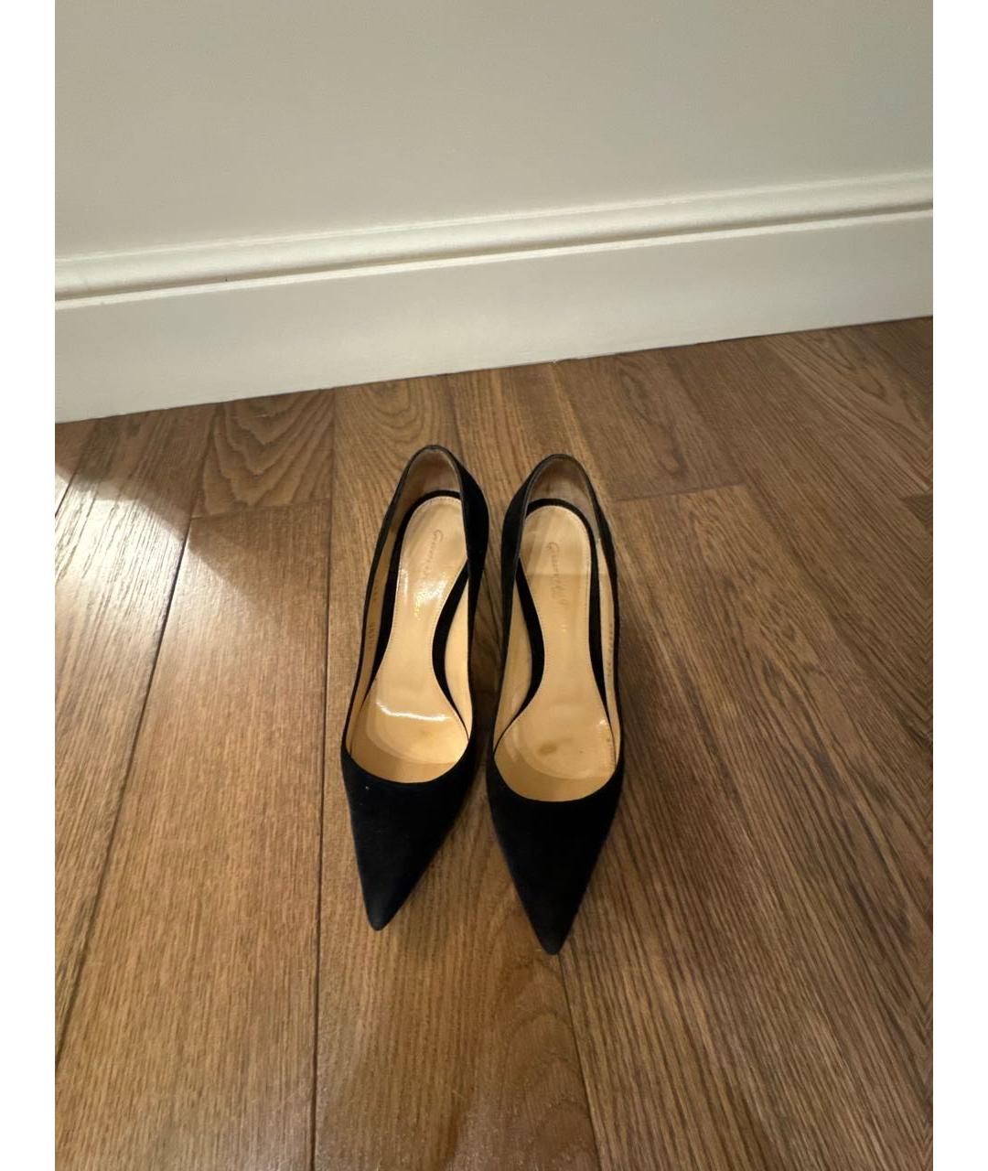 GIANVITO ROSSI Черные замшевые туфли, фото 2