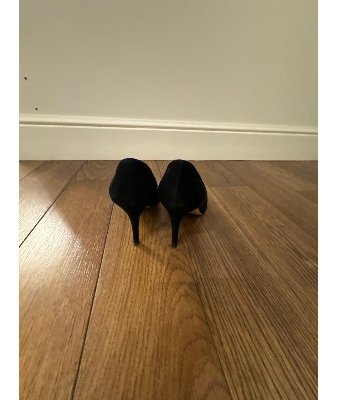 GIANVITO ROSSI Черные замшевые туфли, фото 4