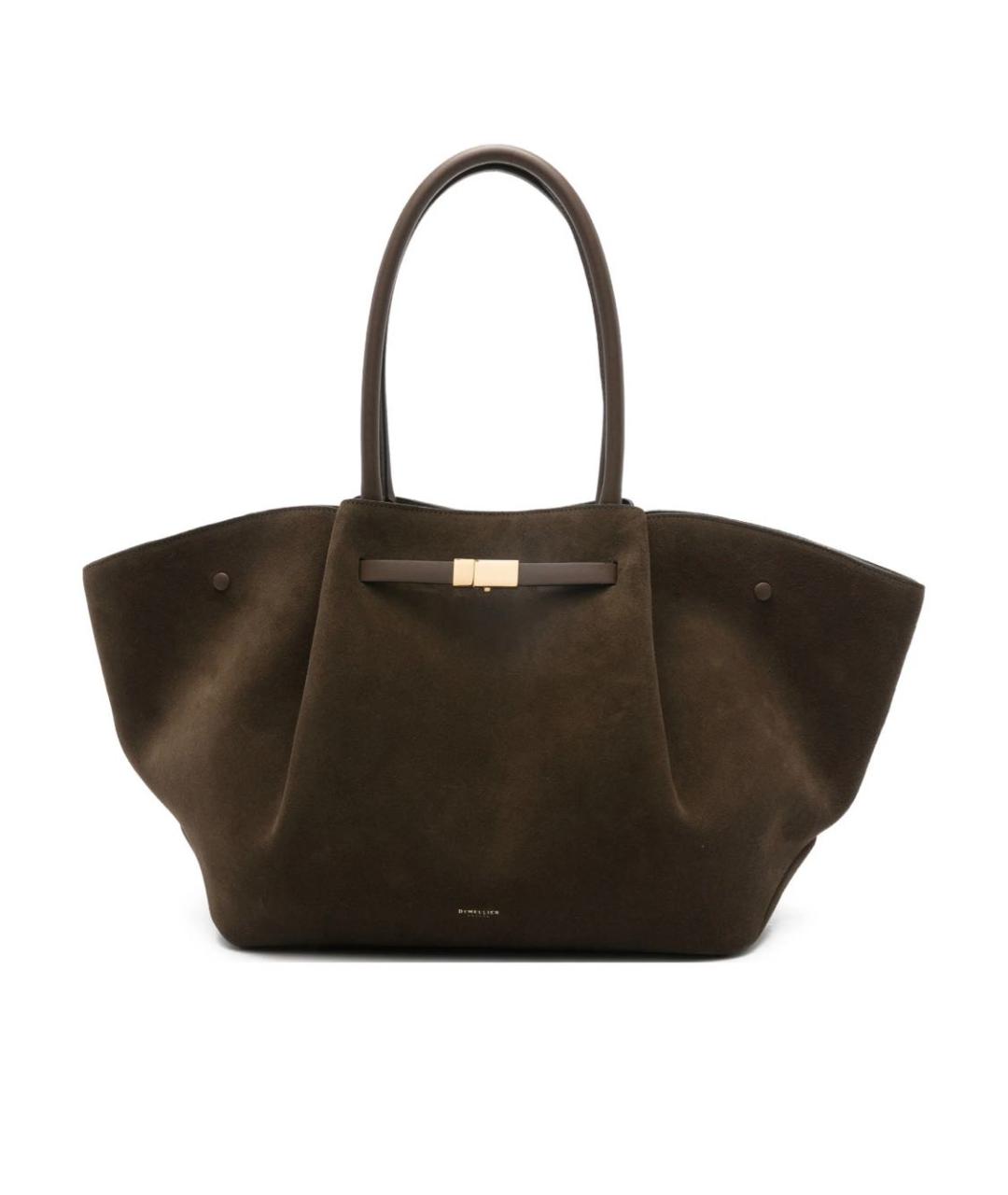 DEMELLIER Коричневая замшевая сумка тоут, фото 1
